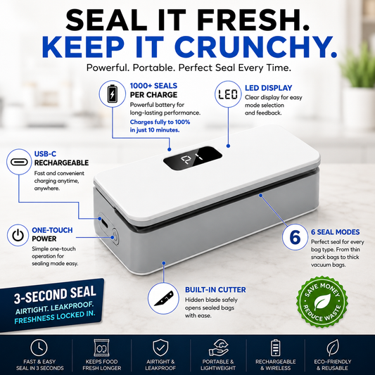 Seal It In Seconds. Keep It Fresh For Days.